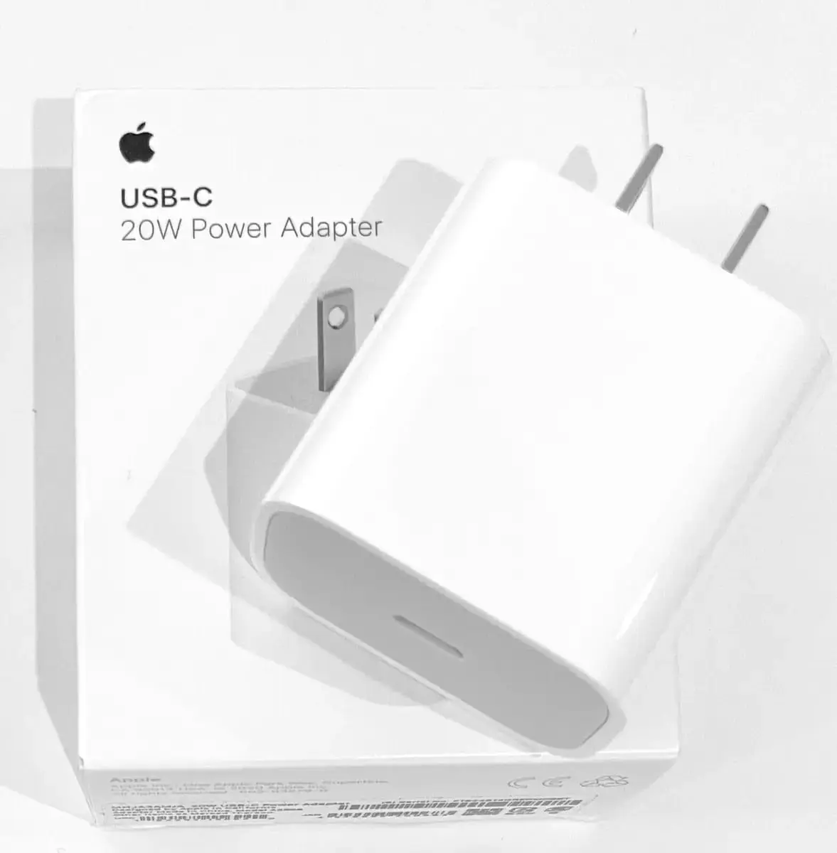 iPhone 20W USB-C Power Adapter Fast Charger | PD Fast Charging 2 Pin Adapter
